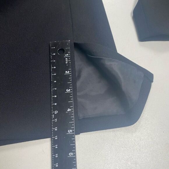 KAREN SCOTT Women’s Lined Jacket Blazer Black Size 8  Pointed Collar Vintage - Picture 3 of 9